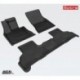 Коврики салона текстильные 3D Lux для BMW X5 F15 (2013 - )(2 ряда)(сплошной 2й ряд) черный