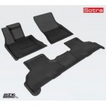 Коврики салона текстильные 3D Lux для BMW X5 F15 (2013 - )(2 ряда)(сплошной 2й ряд) черный