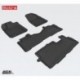 Коврики салона текстильные 3D Lux для Honda Pilot (2014 - )(3 ряда)(сплошной 2й ряд)(сплошной 3й ряд) черный