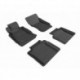 Коврики салона текстильные 3D Lux для Infiniti M37 (2010 - )(2 ряда)(задние с перемычкой) черный