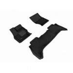 Коврики салона текстильные 3D Lux для Land Rover Range Rover (2013 - )(2 ряда)(сплошной 2й ряд) черный