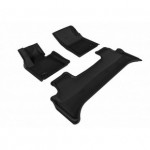 Коврики салона текстильные 3D Lux для Land Rover Range Rover Voque SE (2010 - 2012)(2 ряда)(сплошной 2й ряд) черный