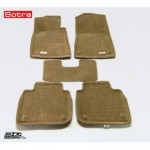 Коврики салона текстильные 3D Lux для Lexus GS250/350/450h RWD (2012 - )(2 ряда)(задние с перемычкой) бежевый