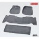 Коврики салона текстильные 3D Lux для Lexus LX470 (1998 - 2007)(2 ряда)(сплошной 2й ряд) серый