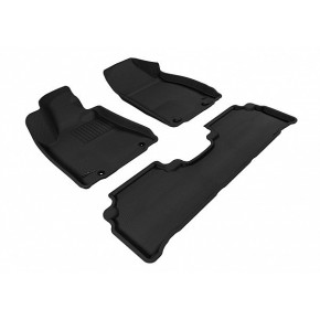 Коврики салона текстильные 3D Lux для Lexus RX350/450 (2009 - )(2 ряда)(сплошной 2й ряд) черный