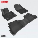 Коврики салона текстильные 3D Lux для Mazda CX-5 (2012 - )(2 ряда)(сплошной 2й ряд) черный