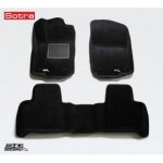 Коврики салона текстильные 3D Lux для Mercedes Benz X166 GL-Classe (2012 - )(2 ряда)(сплошной 2й ряд) черный