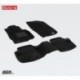 Коврики салона текстильные 3D Lux для Mitsubishi ASX (2010 - )(2 ряда)(сплошной 2й ряд) черный