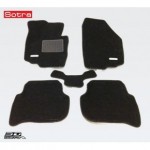Коврики салона текстильные 3D Lux для Skoda Yeti (2009 - )(2 ряда)(задние с перемычкой) черный