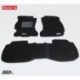 Коврики салона текстильные 3D Lux для Subaru Forester IV (2013 - )(2 ряда)(сплошной 2й ряд) черный