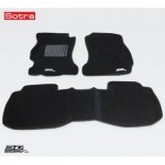 Коврики салона текстильные 3D Lux для Subaru Forester IV (2013 - )(2 ряда)(сплошной 2й ряд) черный