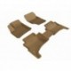 Коврики салона текстильные 3D Lux для Volkswagen Touareg (2002 - 2010)(2 ряда)(задние с перемычкой) бежевый
