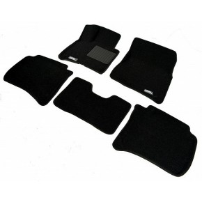 Коврики салона текстильные 3D Lux для Porsche Cayenne 2011/2014 (5 частей) LINER 3D Lux с бортиком черные