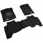 Коврики салона текст.Toyota Land Cruiser 150 Prado 2012 LINER 3D Lux с бортиком черные