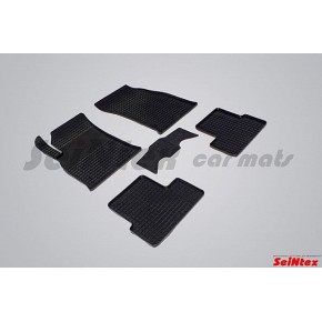 Коврики резиновые с рисунком Сетка CHEVROLET CRUZE (2009-) /Opel Astra J (2009-) )задние коврики с перемычкой