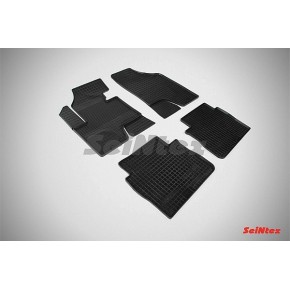Коврики резиновые с рисунком Сетка HYUNDAI SANTA FE II new (2010-)