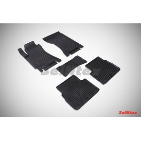 Коврики резиновые с рисунком Сетка SUBARU FORESTER II (2002-2008) задние коврики с перемычкой