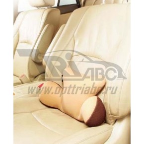 Подушка для поддержки поясницы коричнево/бежевая латекс (серия Embrace)