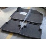 Коврики салона 3D Satori текстильные для Audi Q5 2008   цвет черный