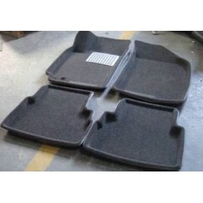 Коврики салона 3D Satori текстильные для Audi Q5 2008   цвет черный