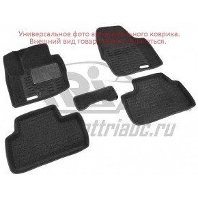 Коврики салона 3D Satori текстильные для Audi Q7 2006   цвет черный