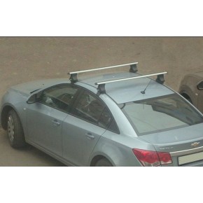 Багажник в сборе Chevrolet Cruze (Шевроле Круз) (2009-) (аэродинамический профиль дуги) (алюмин.)