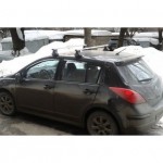 Багажник в сборе Nissan Tiida (Ниссан Тиида) Хэтчбек, (2004-2014) (дуга 20х30)алюмин.