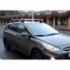 Багажник в сборе Hyundai Solaris (Хёндай Соларис) Хэтчбек (2011-) (аэродинамический профиль дуги) (алюмин.)
