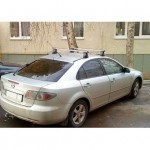 Багажник в сборе Mazda (Мазда) 6 (2007-2013) SD(аэродинамический профиль дуги) (алюмин.)