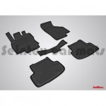 Коврики салона резиновые с бортиком для AUDI A3 (2012-) (задние коврики с перемычкой)