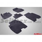 Коврики салона резиновые с бортиком для HONDA CIVIC IX 5D (2012-) (задние коврики с перемычкой)