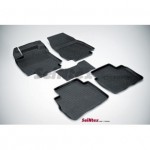 Коврики салона резиновые с бортиком для NISSAN TIIDA (2007-) (задние коврики с перемычкой)