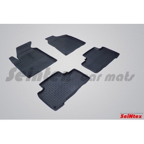 Коврики салона резиновые с бортиком для SSANG YONG ACTYON NEW (2010-) (задние коврики с перемычкой)