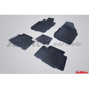 Коврики салона резиновые с бортиком для TOYOTA RAV 4 III (2008-) (задние коврики с перемычкой)