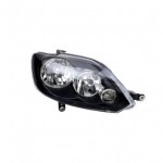 Правая фара с регулирующим мотором внутри черная Volkswagen Golf 5 PLUS