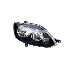 Правая фара с регулирующим мотором внутри черная Volkswagen Golf 5 PLUS