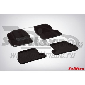 Коврики салона текстильные 3D FORD FOCUS III АКПП (2011-) Черный