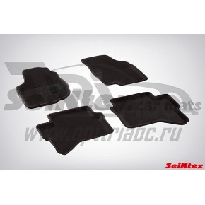 Коврики салона текстильные 3D TOYOTA HILUX (2012) Черный