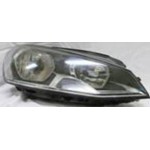 Левая фара с регулирующим мотором внутри черная Volkswagen Golf 7