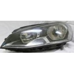 Правая фара с регулирующим мотором внутри черная Volkswagen Golf 7