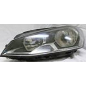 Правая фара с регулирующим мотором внутри черная Volkswagen Golf 7