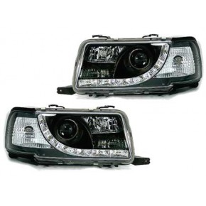 Тюнинг - комплект линзованных фар с дхо Audi B4