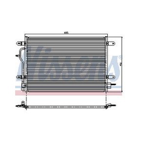 Конденсатор (радиатор) кондиционера Audi A6 C5