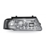 Тюнинг - комплект линзованных фар с led (светодиоды) литой указатель поворота внутри хром Volkswagen Passat B5